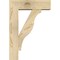 Ekena Millwork Funston Block Rough Sawn Bracket w/ Offset Brace, Douglas Fir, 6"W x 18"D x 26"H BKT0604X18X26FST05RDF - alternate 2